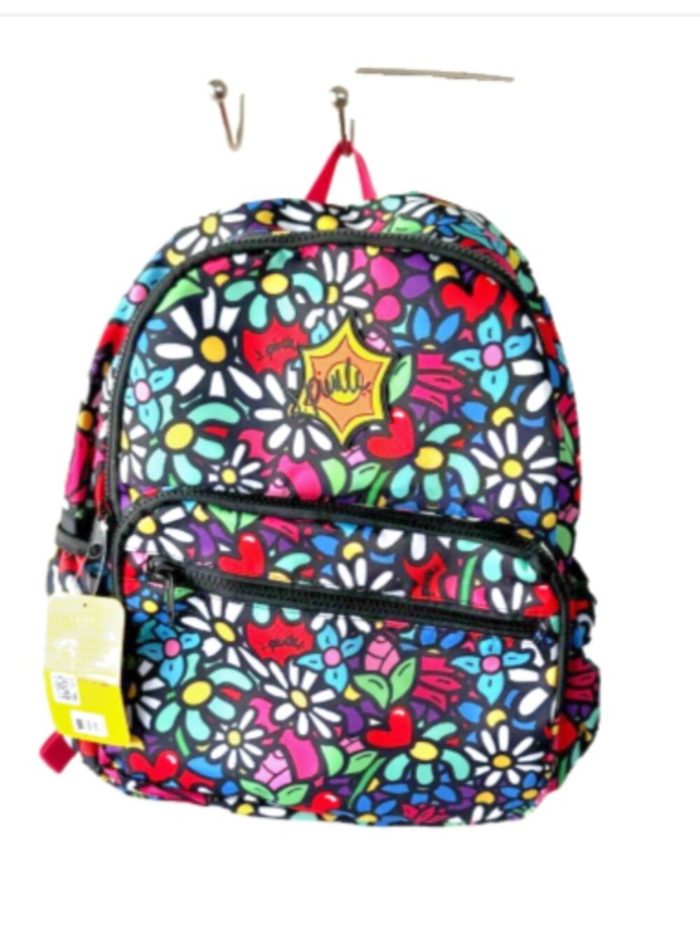J Pierce x Style.Lab Playful Floral Pop Art Backpack NWT Laptop School Bag